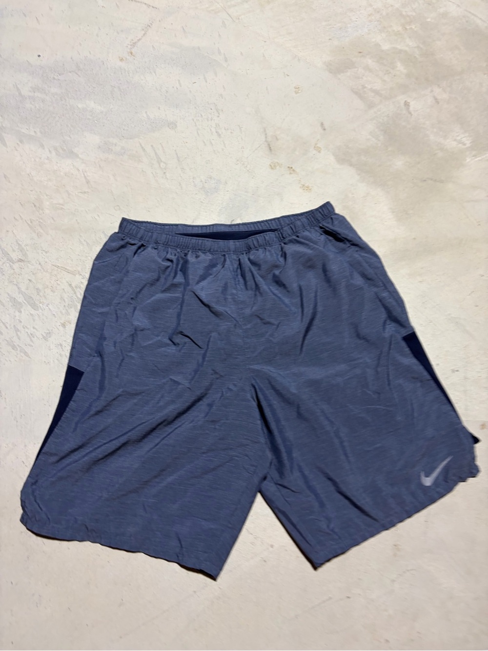 Nike Men's Blue/gray Athletic Shorts Swoosh medium